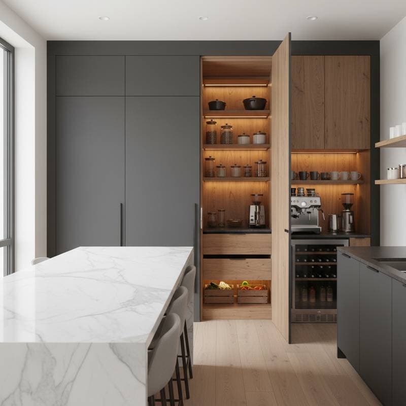 Featured image for Hidden Pantries Cut Clutter and Lift Resale Value