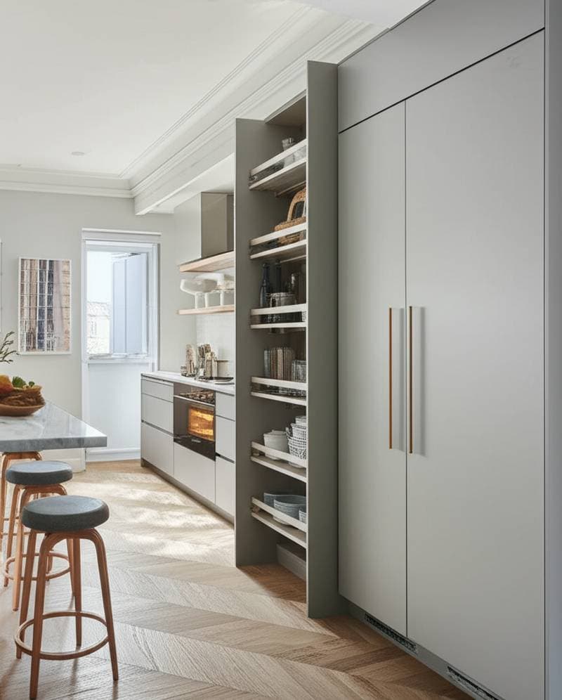 Featured image for Hidden Pantry Walls Add Storage Without Expanding Space