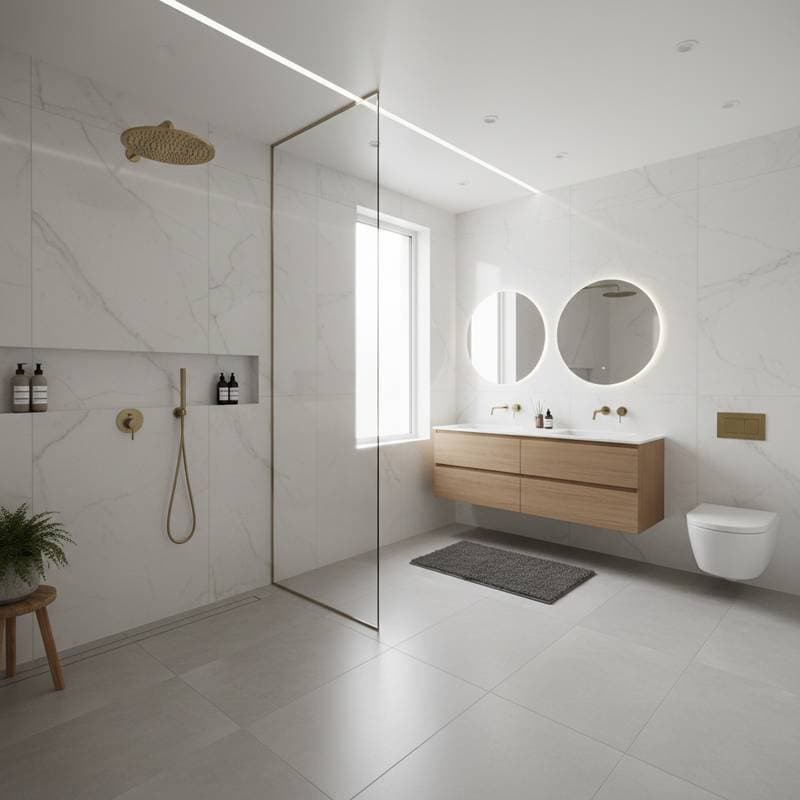 Image for Wet Rooms Add 11% Value With Open Shower Design