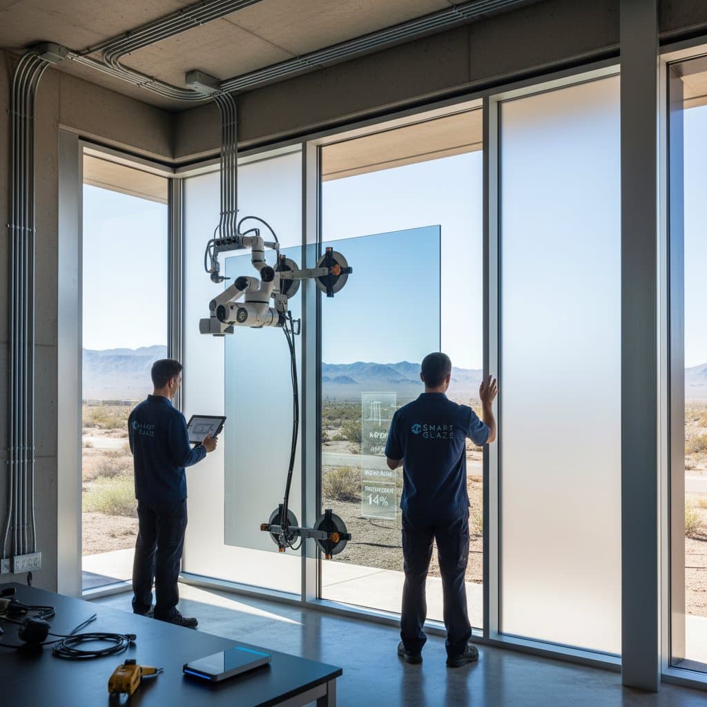 Image for Smart Glass Cuts Energy Bills While Adding Privacy