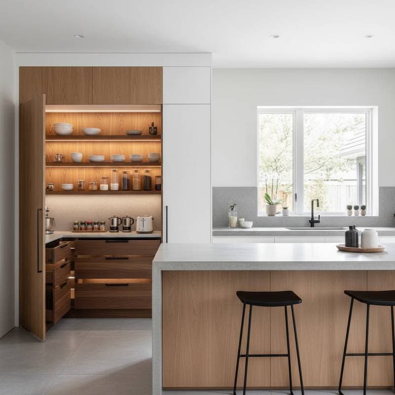 Image for Hidden Pantries Add 11% More Value Than Open Shelves