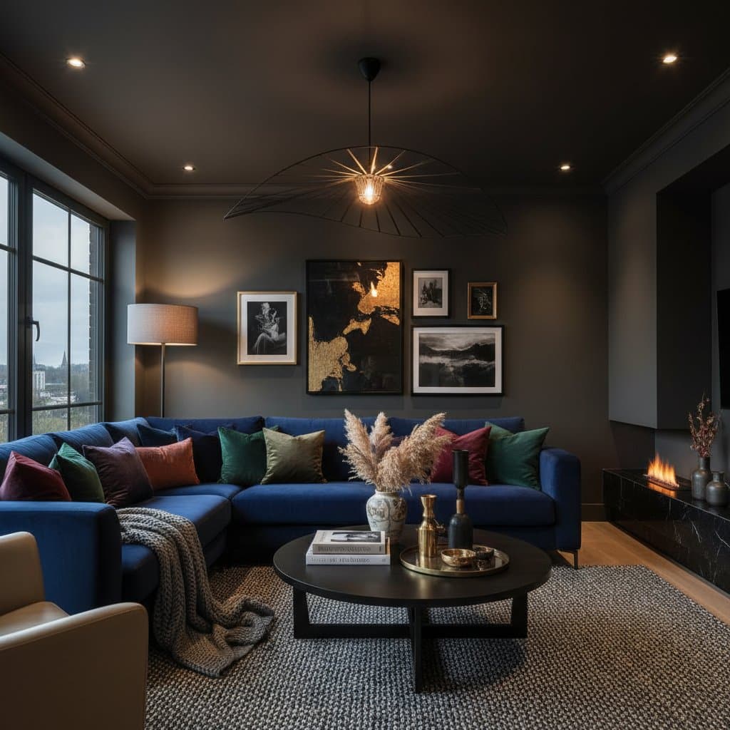 Image for Why Dark Paint Colors Are Taking Over Modern Homes