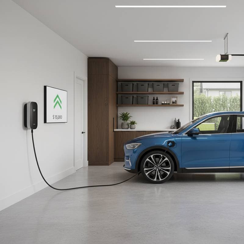 Featured image for Garage EV Chargers Add $15K to Home Value
