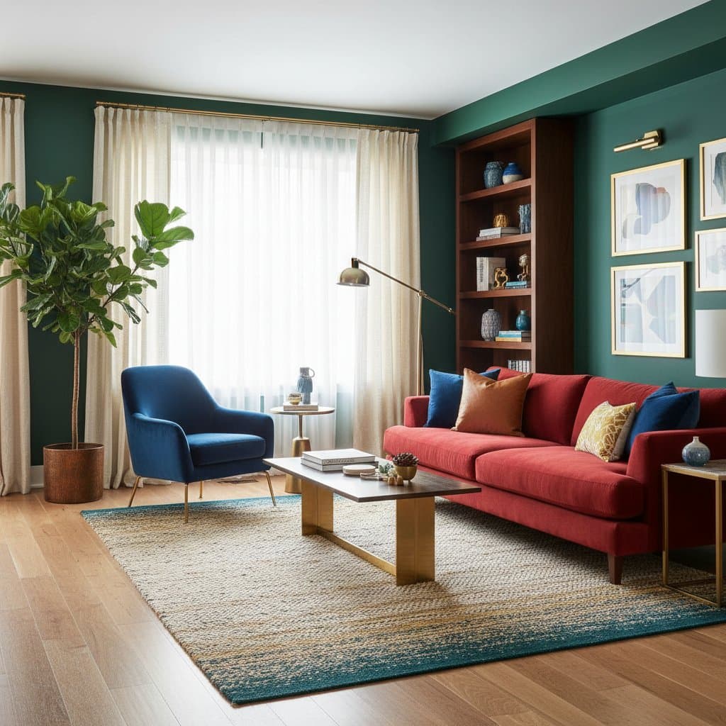 Image for Jewel Tones Replace Gray in 2026 Home Design