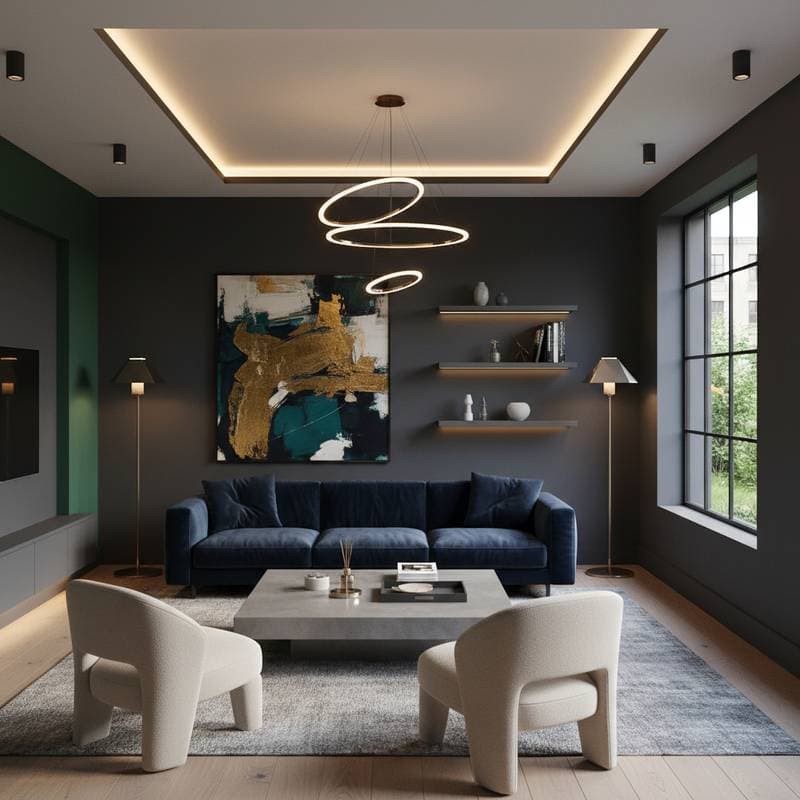 Image for Dark Paint Boosts Home Values 11% With Smart Lighting