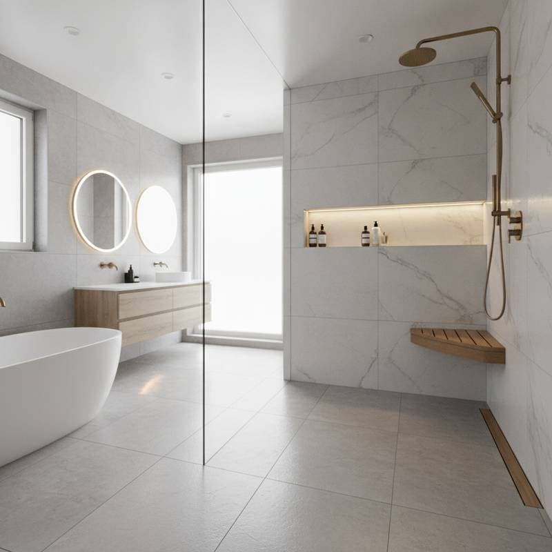 Image for Zero-Threshold Showers Add Value and Safety Fast