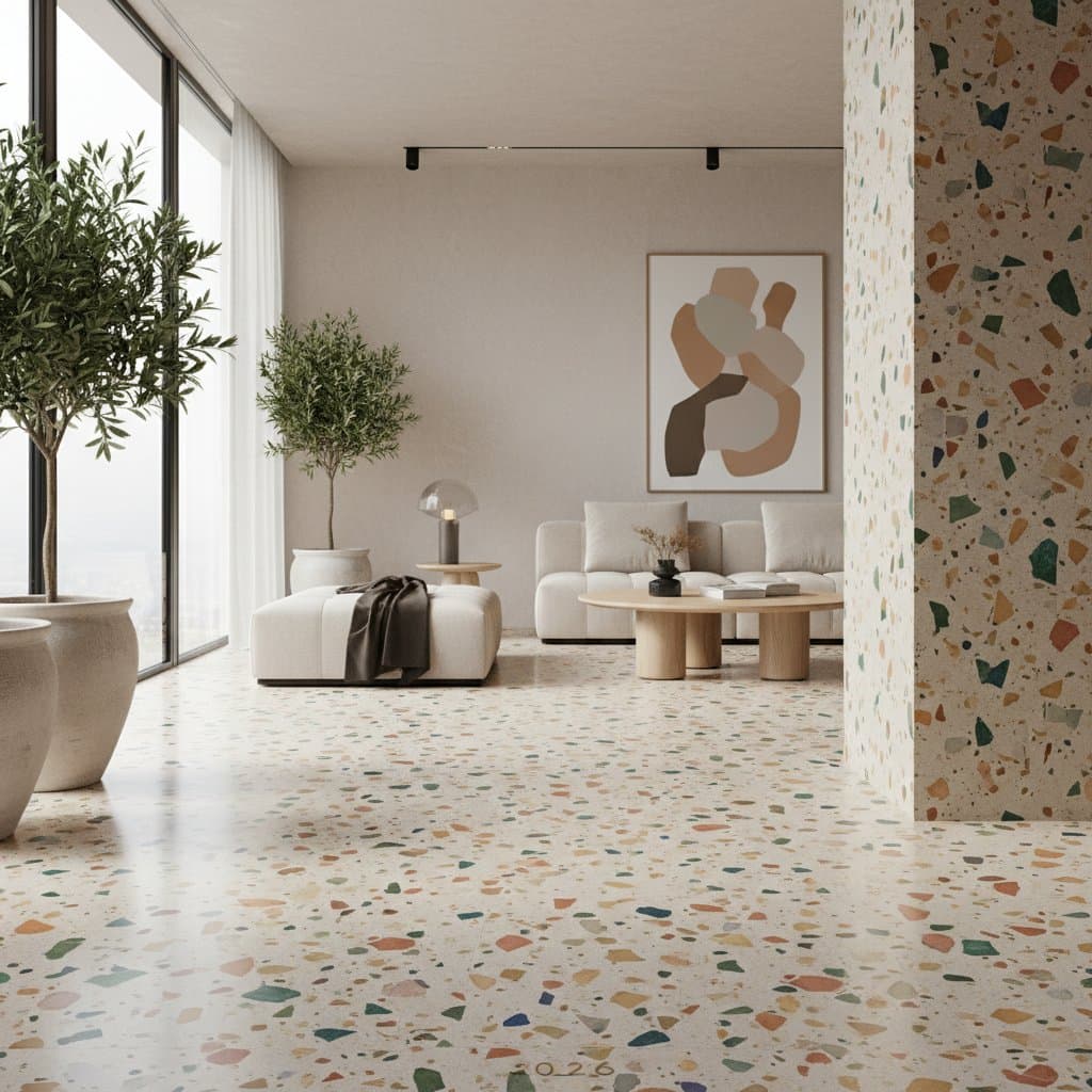Featured image for Terrazzo Flooring Costs $25-80 Per Square Foot in 2026