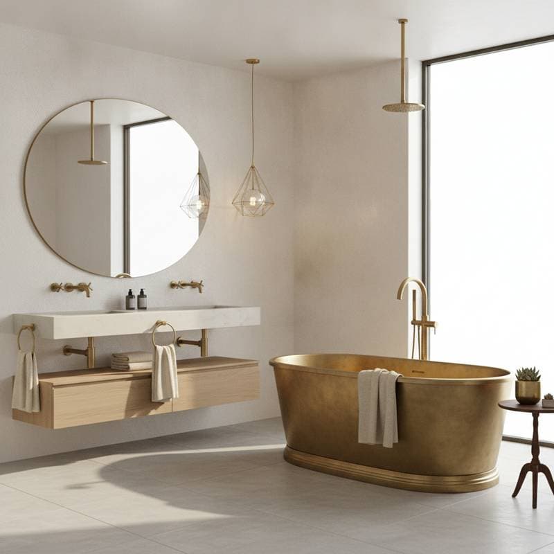 Featured image for Aged Brass Fixtures Add Value in 2026 Design Market